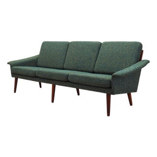 Danish Green Sofa, 1970s For Sale