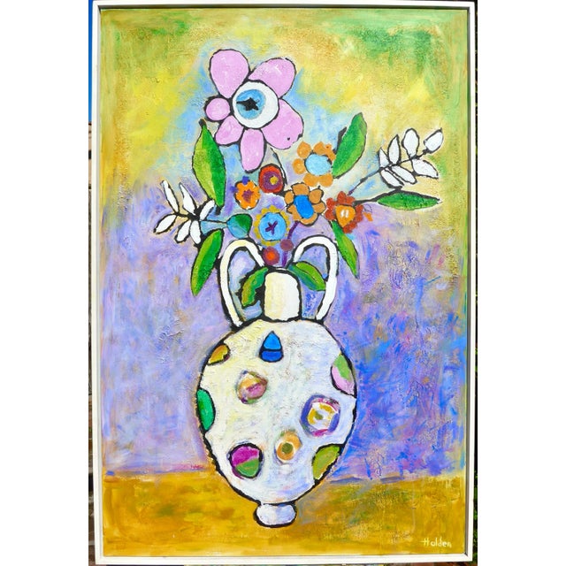 Abstract "Spring Flowers" Monumental - Martha Holden For Sale - Image 3 of 7
