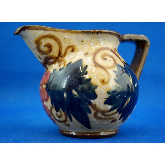 Yellow Vintage Ceramic Jug by Fratelli Tidei Roma for Squarciarelli, Italy, 1920s For Sale - Image 8 of 18