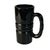 Mid-Century Modern 1970s Vintage Black Amethyst Ribbed Glass Mug Tankard | Indiana Glass - Tiara Exclusives For Sale - Image 3 of 6