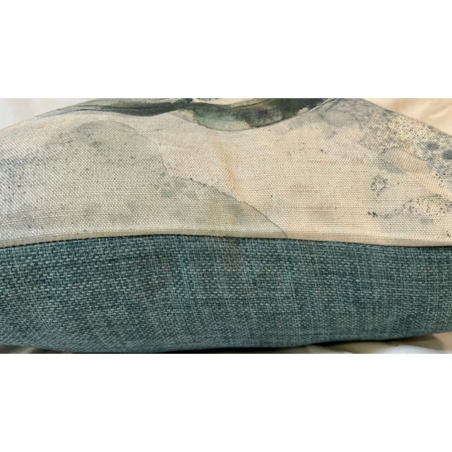 Square Pillow Adorned With a Tibetan Terrier Dog Portrait - Made in the U K For Sale - Image 10 of 10