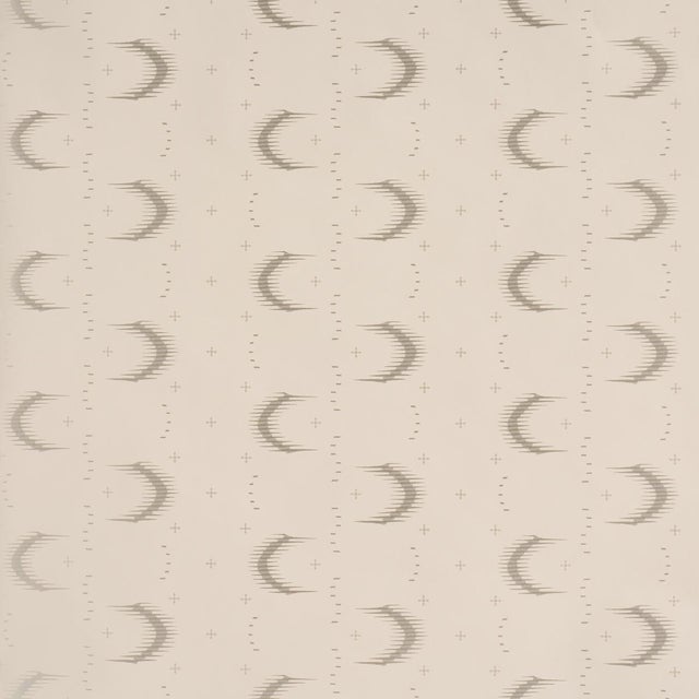 SAMPLE - Schumacher Aristelle Wallpaper In Warm Silver For Sale