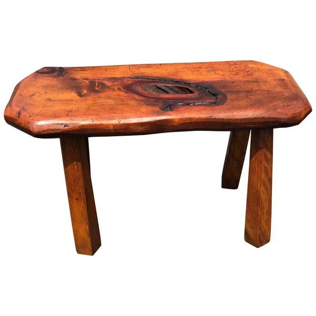 Mid-Century Modern Live Edge Bench or Table For Sale - Image 11 of 12