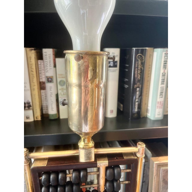 Mid 20th Century Chinese Abacus Lamp For Sale - Image 10 of 15