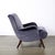 Purple Mid-Century Lounge Chair & Ottoman in Aubergine Velvet & Tapered Walnut Supports For Sale - Image 8 of 17