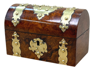 Burr Walnut Stationary Box, 1860s