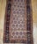 Ivory 19th Century Persian Bidjar Runner, Hand-Knotted Wool, Allover Paisley Pattern, Ivory & Navy, 3x13 For Sale - Image 8 of 14