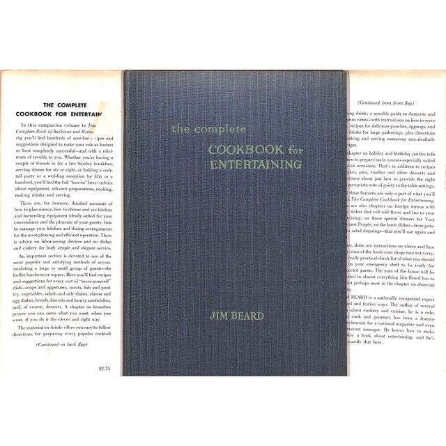 Paper "Cookbook for Entertaining: 489 Tested Recipes and Menus for Every Occasion" 1954 Beard, Jim For Sale - Image 7 of 7