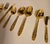 Gold Mid-Century Hollywood Regency Gold Floral Flatware- Set of 72 For Sale - Image 8 of 18