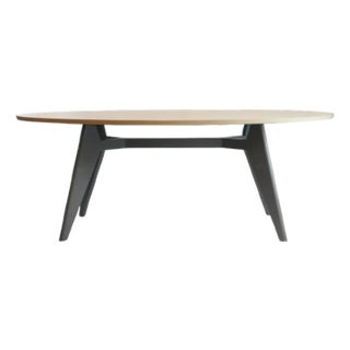 Modern Oval Oak Dining Table For Sale