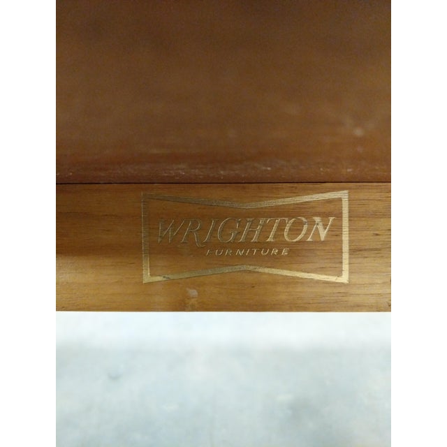 Wood Vintage Mid Century Modern Teak Coffee Table by Wrighton For Sale - Image 7 of 9