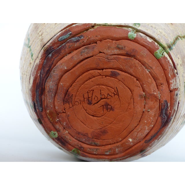 1970s Vintage Glaze Terracotta Pottery Vase Chairish