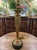 French Mid to Late Twentieth Century Tall Antique Brass Candlestick Lamp For Sale - Image 3 of 9