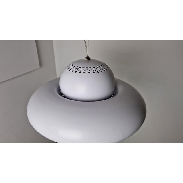 Fior di Loto Pendant Lamps in White Lacquered Metal by Afra & Tobia Scarpa for Flos, 1960s, Set of 2 For Sale - Image 17 of 18