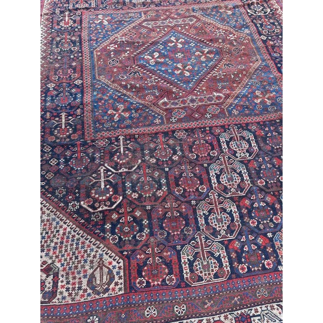 Antique Tribal Shiraz Rug, 1890s For Sale - Image 15 of 18