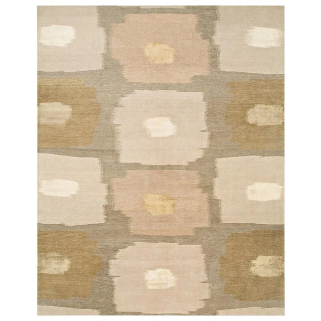 Contemporary handmade Tibetan rug.