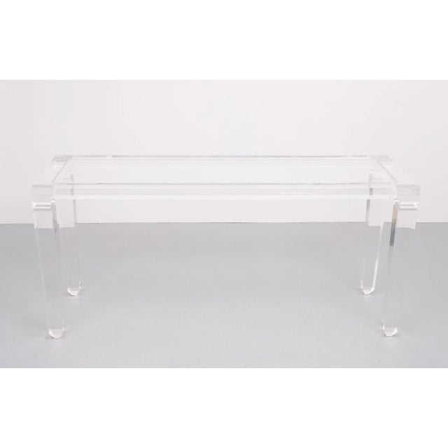 Fabianart Acrylic Glass Console Tale, Italy, 1985 For Sale - Image 9 of 10