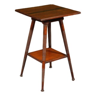 Aesthetic Movement Black Walnut Lamp Table by William Birch, 1870s For Sale