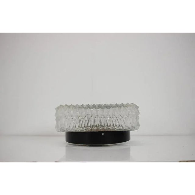 Metal Design Wall or Ceiling Lamp, Former Czechoslovakia, 1970s For Sale - Image 7 of 9