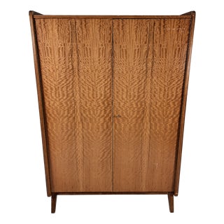 Vintage Wardrobe in Walnut by Tatra Nabytok, 1970s For Sale