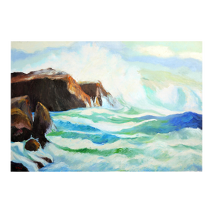 "Rolling Seas", San Mateo Coast Landscape by Hartzell Harrison Ray