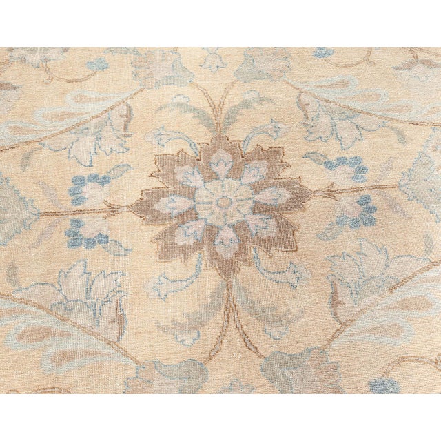 Textile Persian Tabriz Rug For Sale - Image 7 of 8