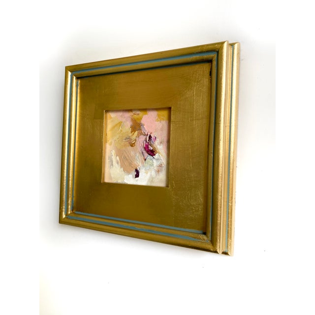 2020s "Golden Hour" Set of 3 Framed Mini Paintings by Jessalin Beutler For Sale - Image 5 of 10