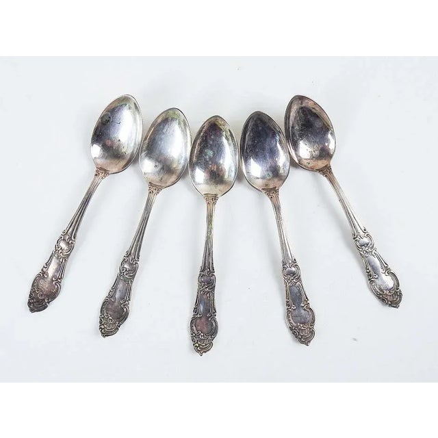 Early 20th Century Antique Silverplate Demitasse Spoons - Set of 5 For Sale - Image 5 of 5