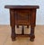 1930s Spanish Carved Wood Side Table With Geometric Decoration and Spiral Legs For Sale - Image 10 of 13