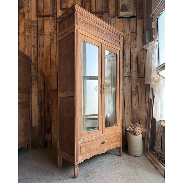 Antique Louis XVI Style Wardrobe, 1890s For Sale - Image 4 of 14