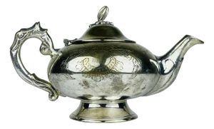 Vintage Silver Plated Teapot, Italy 1950s