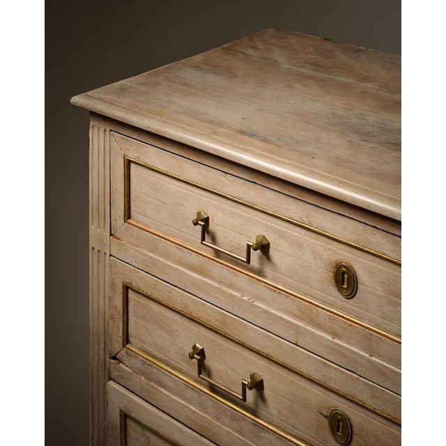 French Antique, Louis XVI Period Chest of Drawers, Painted For Sale In Austin - Image 6 of 10