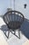 4 Ethan Allen Oak Dining Chairs Vintage Distressed Black Farmhouse Bow Back For Sale - Image 18 of 18