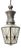 French Art Deco Matte Glass and Black Nickel-Plated Pendant Lamp, 1920s For Sale