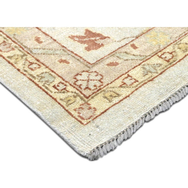 Traditional 1960s Turkish Oushak Rug For Sale - Image 3 of 6