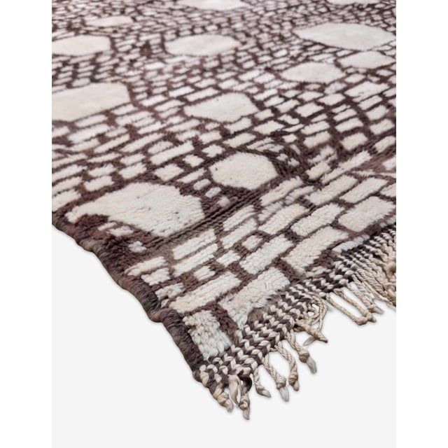Contemporary Beni M'Rirt Wool Rug - 12.9 X 10.1 Ft For Sale - Image 3 of 6