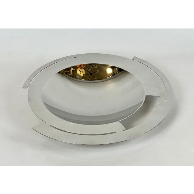 Stainless Steel Bowl by Julie Chamberlain for Amc Art-Line, 1990s, in Flawless conditions. Designed 1920 to 1949 This...