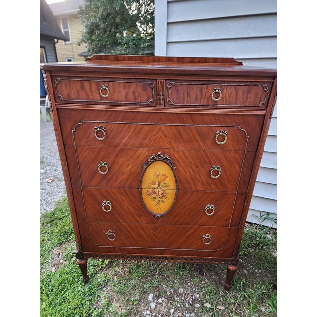 Traditional Antique Sligh Bedroom Suite | Complete Matching Set | Grand Rapids, MI | C. 1930 For Sale - Image 3 of 11