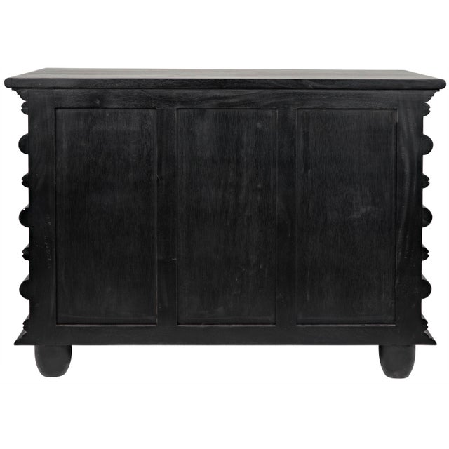 Black NOIR Ascona Small Chest in Hand Rubbed Black For Sale - Image 8 of 10