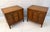Thomasville Mid-Century Walnut and Burlwood Arched Nightstands by Thomasville, Pair For Sale - Image 4 of 14