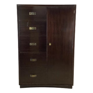 Vintage Art Deco Mahogany Armoire For Sale