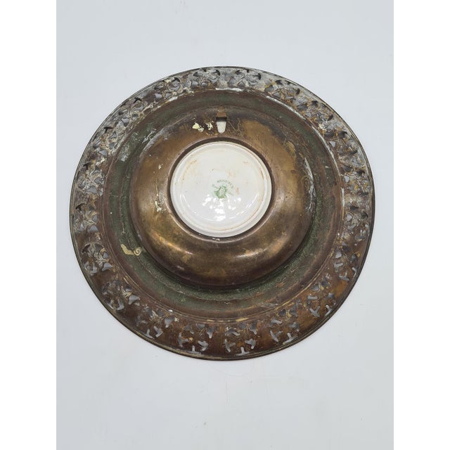Metal Regency Style Wall Mirror in Brass Openwork Frame, England, 1970s For Sale - Image 7 of 10