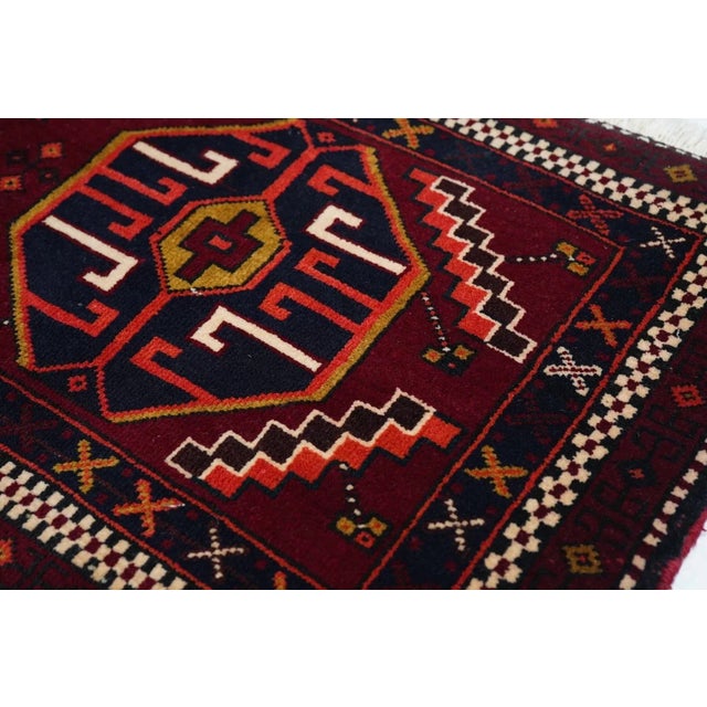 Vintage Shiraz Rug 1'8'' x 3'10'' For Sale - Image 4 of 9