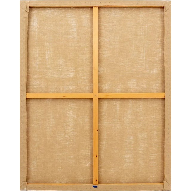 Robert O'Meara Abstract Composition in Blue Oil For Sale - Image 4 of 4