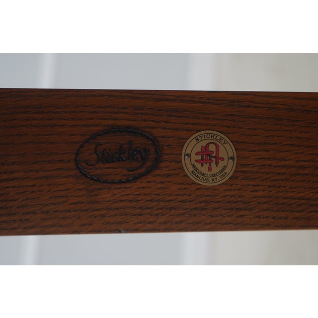 Stickley Mission Oak Eastwood Chair & Ottoman For Sale - Image 17 of 18