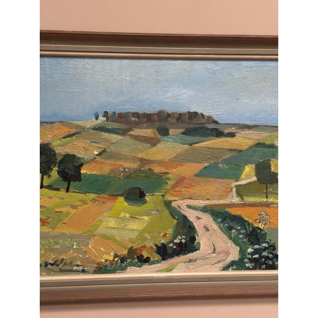 Tage Gavik, Landscape, 1950s, Oil Painting on Panel, Framed For Sale - Image 12 of 18