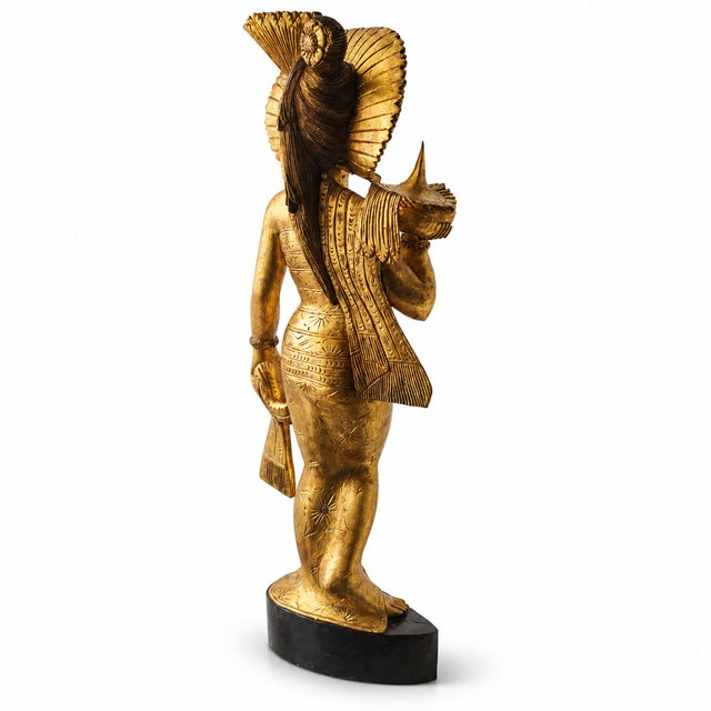 Mas Bali, Female Figure, 1900, Wood For Sale - Image 3 of 12