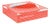 Sublime Trellis Salmon Acrylic Candy Catchall Dish, Large For Sale