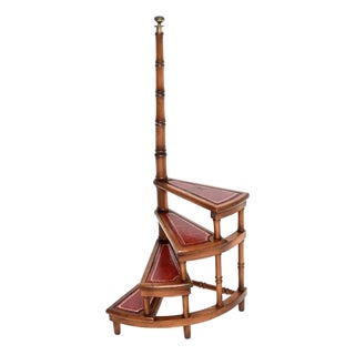 Georgian Library Steps, 1930s For Sale