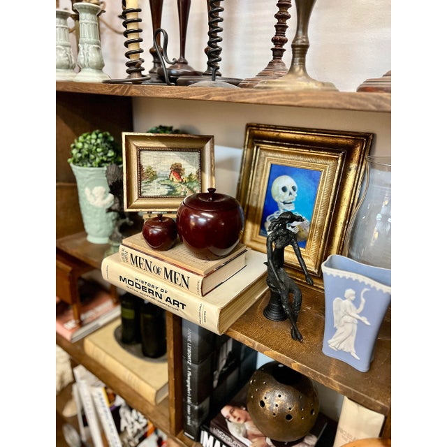 Vintage Mini Framed Countryside Needlepoint Art For Sale - Image 12 of 12